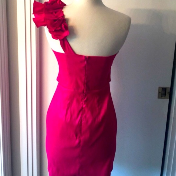 Arden B Special Occasion One Shoulder Cocktail Dress - Picture 4 of 7